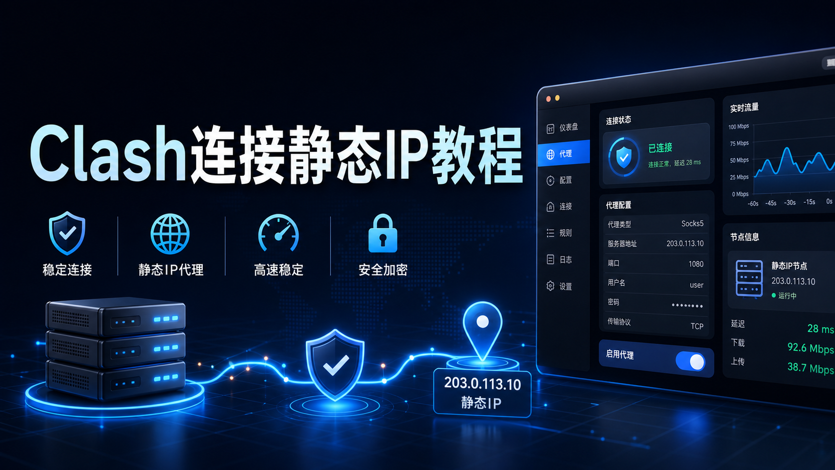 Clash连接静态IP教程